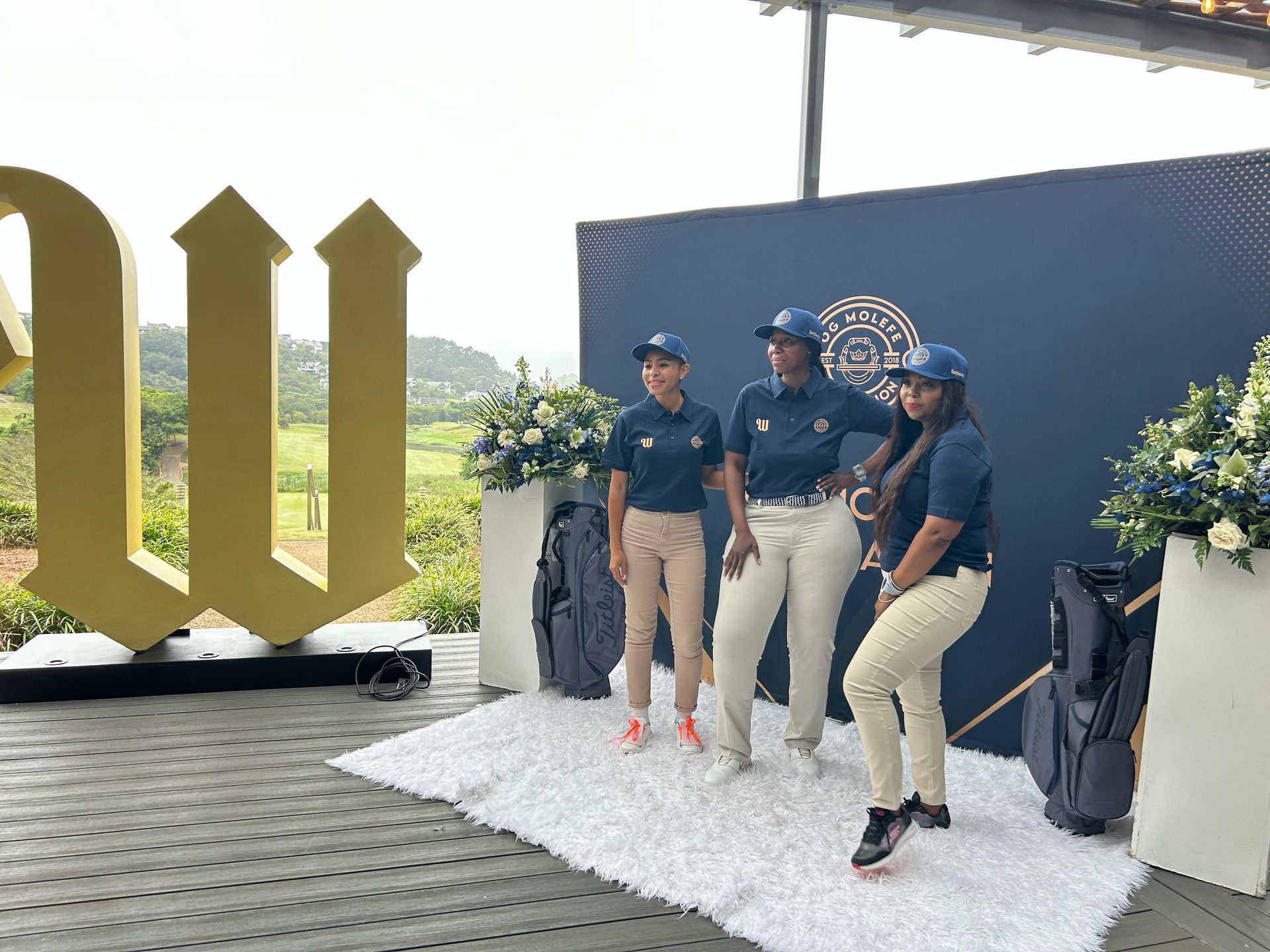 Branded golf day team