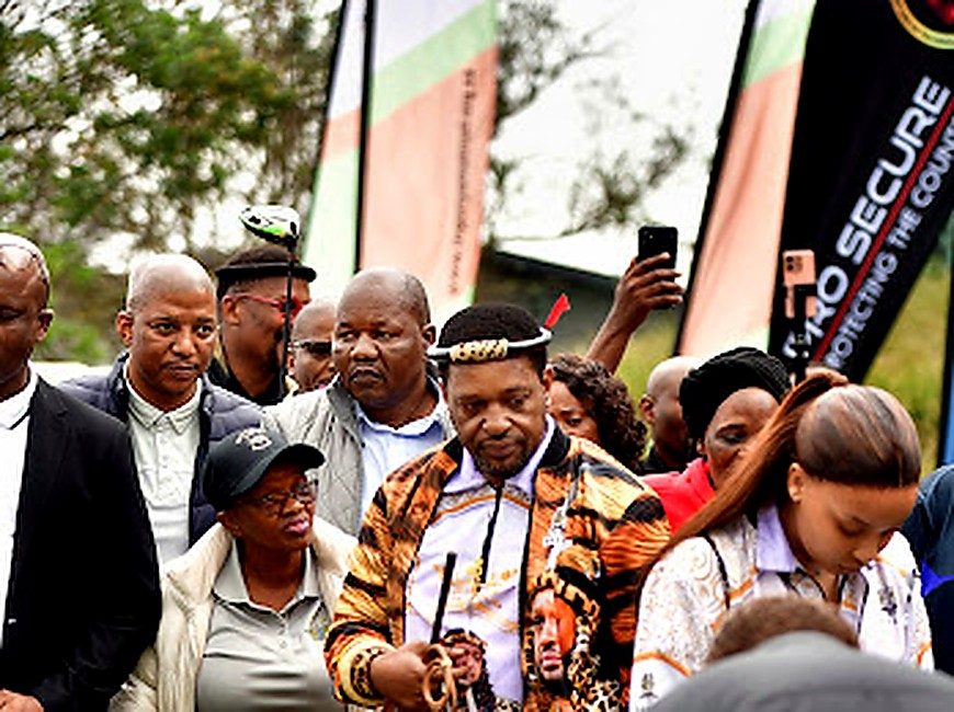 King Misuzulu at golf event